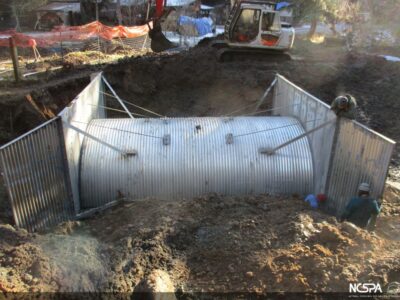 buried steel bridge falcon ridge 