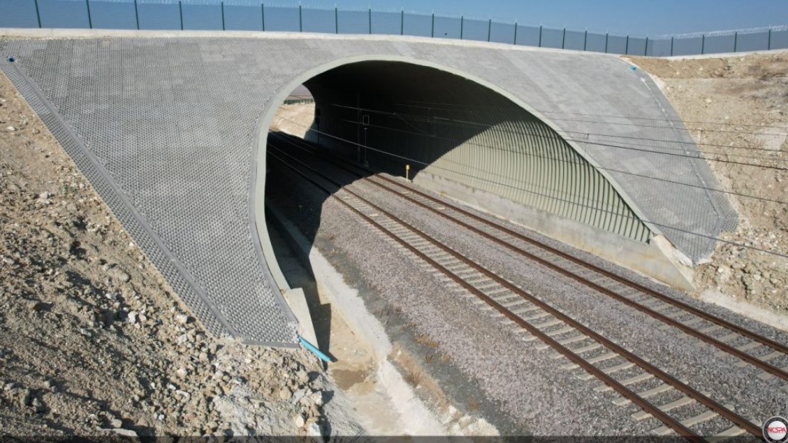 Buried steel bridge high speed railroad