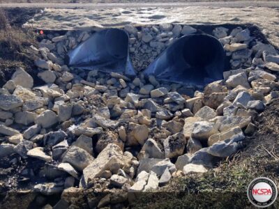 buried steel bridge