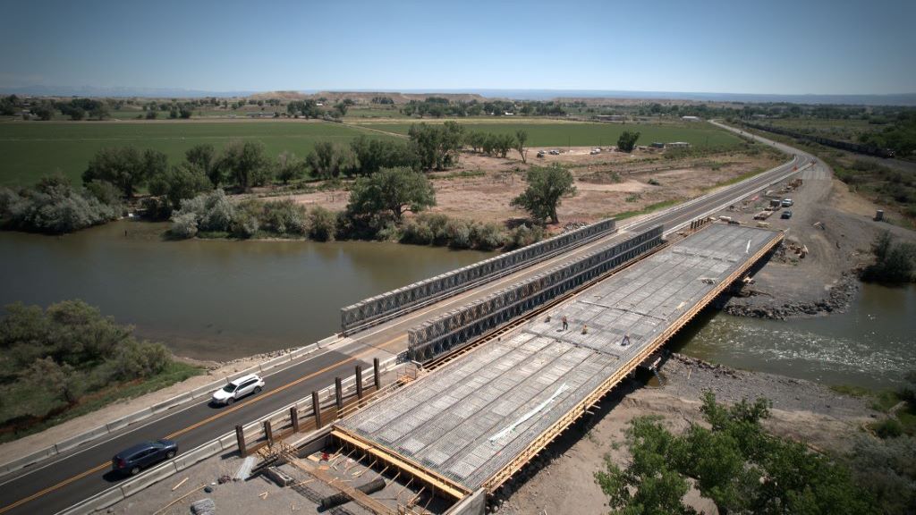Delta County Colorado Temporary Steel Bridge Acrow