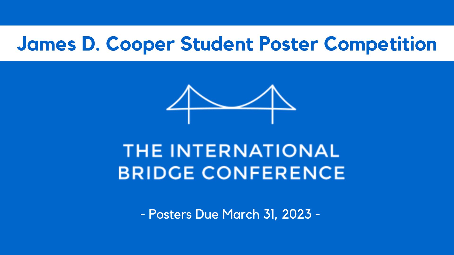 James D. Cooper Student Poster Competition 2023