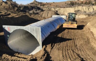 Buried Steel Bridge Mikes Creek