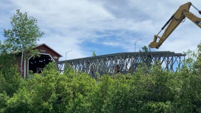 Acrow Bridge in Covered Bridge Canada - cropped