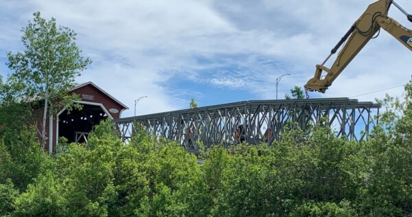 Acrow Bridge in Covered Bridge Canada - cropped