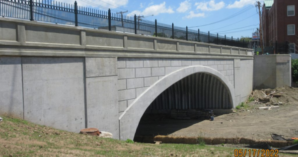 buried steel bridge