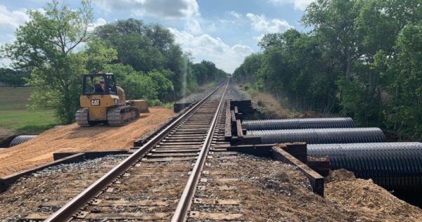 polymer coated buried steel bridge