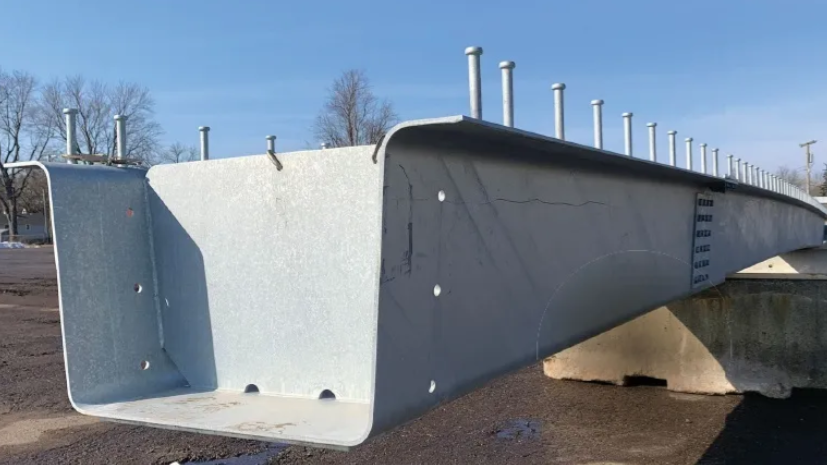 Valmont Press Brake Formed Tub Girder Steel