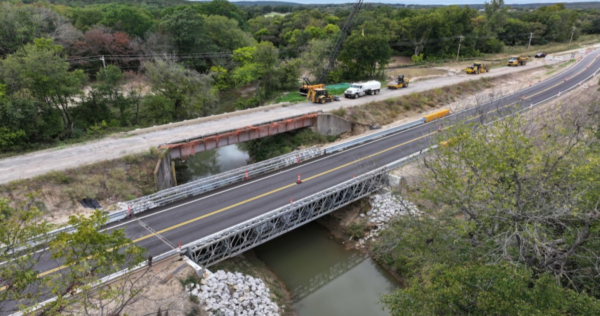 Acrow modular steel bridge