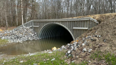 steel buried bridge