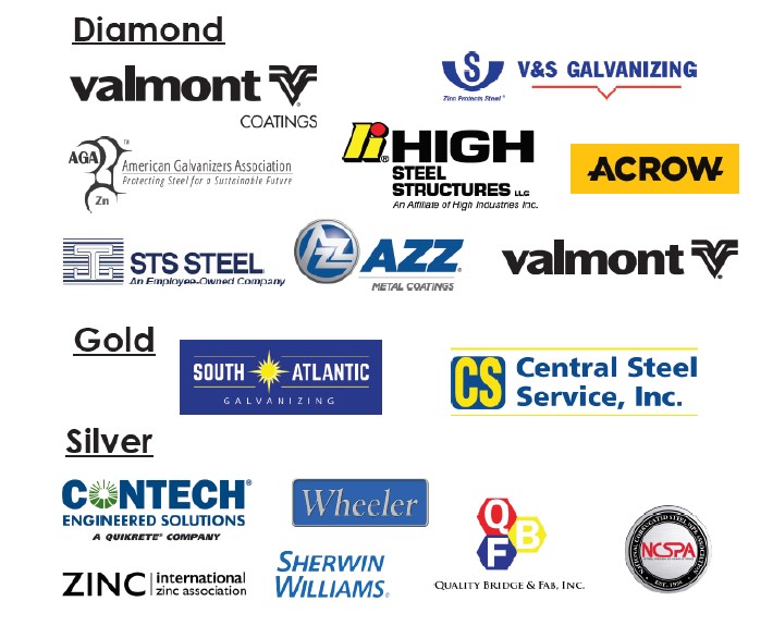 A big thank you to the sponsors of the Short Span Steel Bridge Alliance meeting!