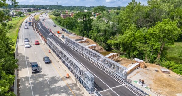Prefabricated Steel Detour Bridges Minimize Work Zone Impact of Highway Construction in Southern Indiana Acrow
