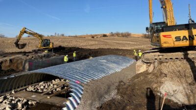 Buried Steel Bridge Riverside Iowa Lane Enterprises