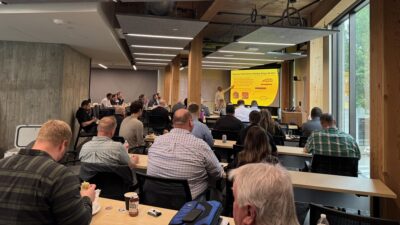More than 50 industry professionals attended the event, where Michael Barker led a discussion on how bridge material decisions impact long-term value, performance, construction efficiency and resilience.