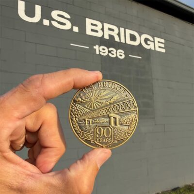 A special commemorative piece marks U.S. Bridge’s 90th anniversary, recognizing nine decades of steel bridge engineering, manufacturing and innovation.
